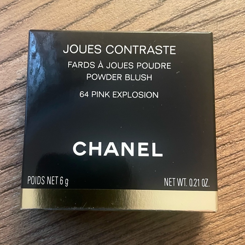CHANEL Joues Contraste Powder Blush✨64 Pink Explosion